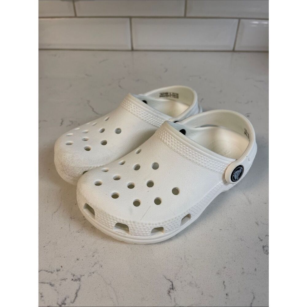 Crocs Kids' Classic Clog 204536 White Size 10 Toddler